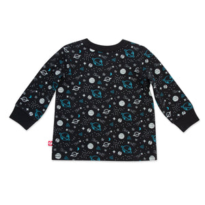Outer Space Organic Cotton Long Sleeve Crewneck