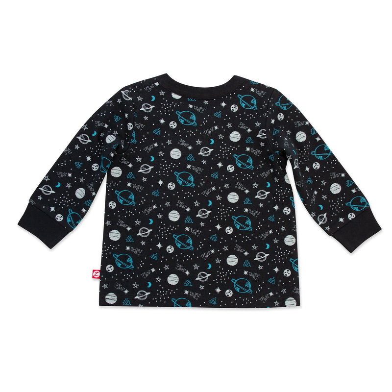 Outer Space Organic Cotton Long Sleeve Crewneck