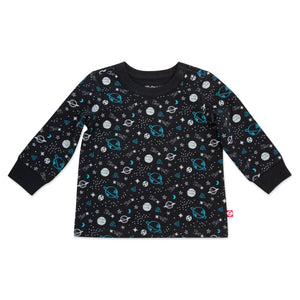 Outer Space Organic Cotton Long Sleeve Crewneck