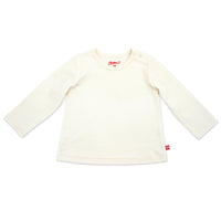 Organic Cotton Long Sleeve Swing Tee - Cream