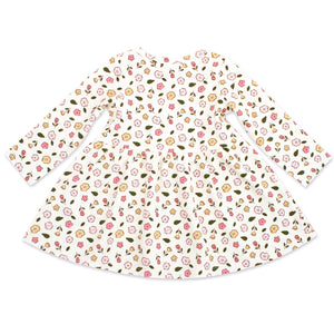 Wildflowers Organic Cotton Long Sleeve Forever Dress