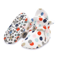 Zutano baby Bootie Circus Dots Organic Cotton Gripper Baby Bootie