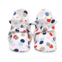 Zutano baby Bootie Circus Dots Organic Cotton Gripper Baby Bootie