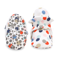 Zutano baby Bootie Circus Dots Organic Cotton Gripper Baby Bootie