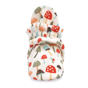 Zutano baby Bootie Mushrooms Organic Cotton Gripper Baby Bootie