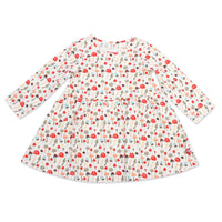 Zutano baby Dress Mushrooms Organic Cotton Long Sleeve Forever Dress