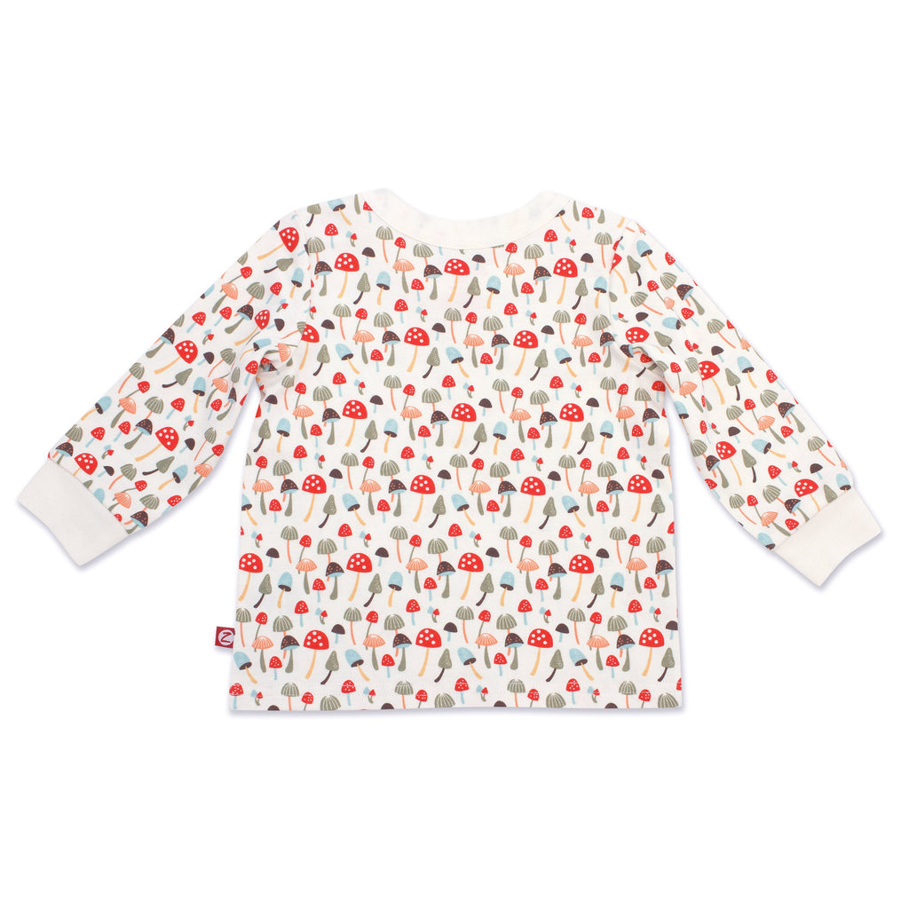 Zutano baby Top Mushrooms Organic Cotton Long Sleeve Crewneck