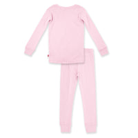 Organic Cotton Pajama Set - Baby Pink