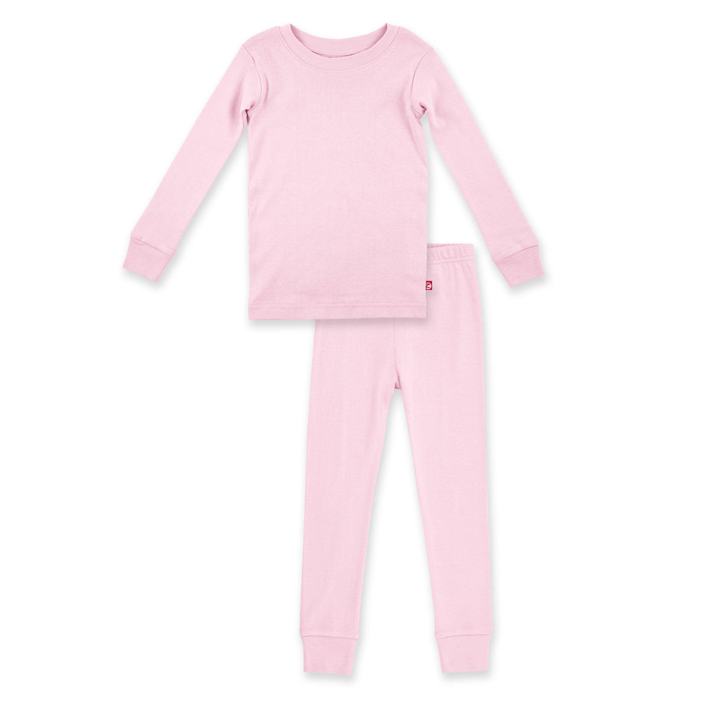 Organic Cotton Pajama Set - Baby Pink
