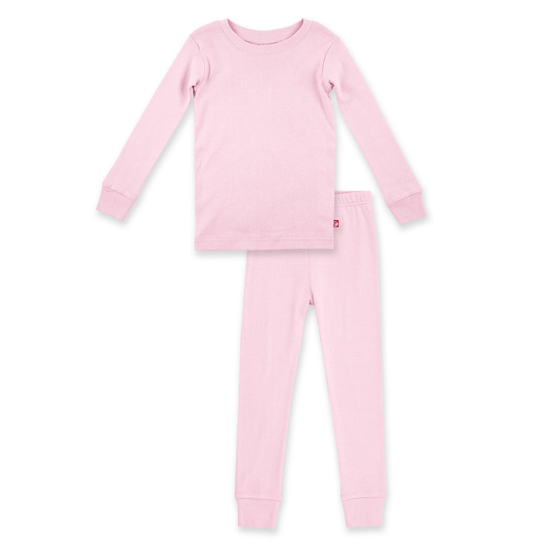 Organic Cotton Pajama Set - Baby Pink