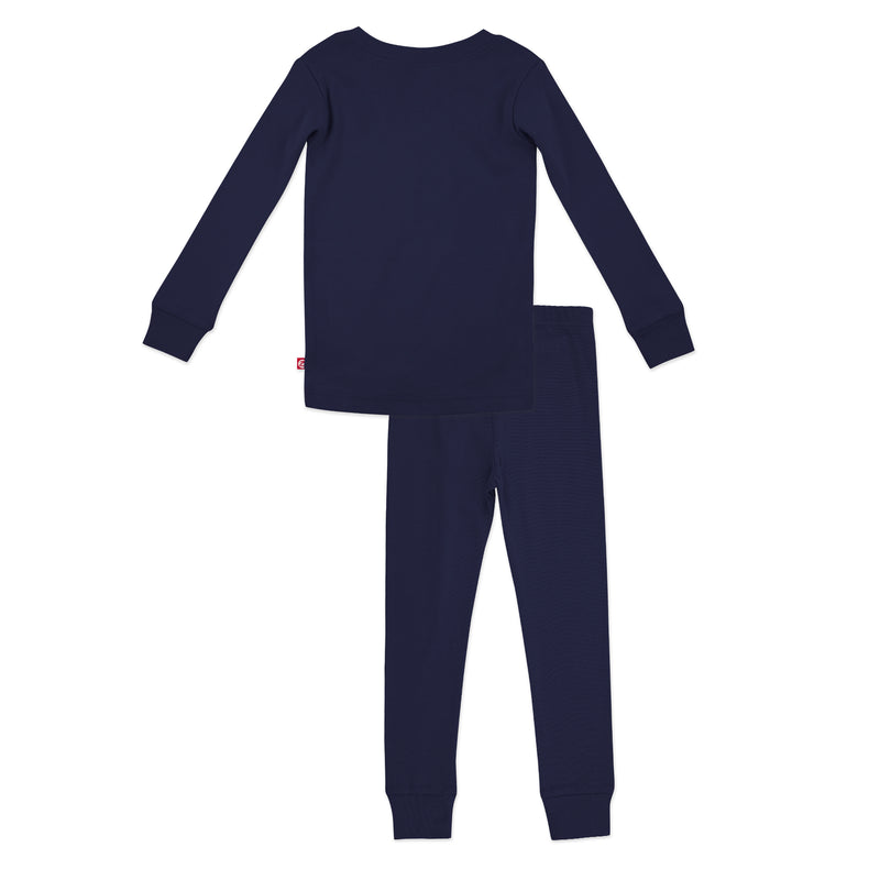 Organic Cotton Pajama Set - True Navy