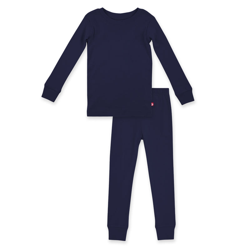 Organic Cotton Pajama Set - True Navy