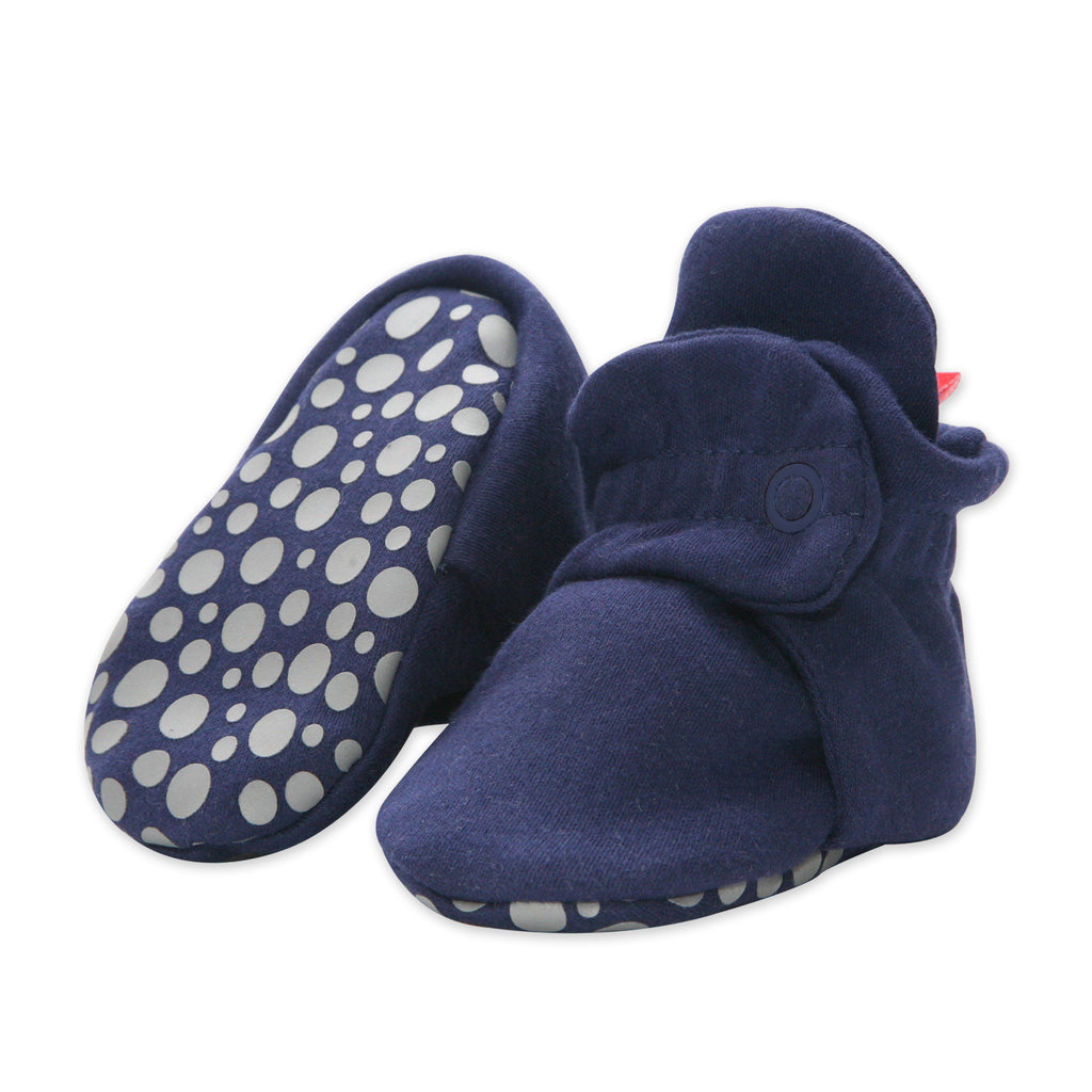 Cotton Gripper Baby Bootie - True Navy