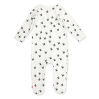 Hashtag Organic Cotton Footie - White