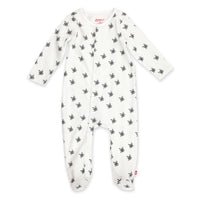 Hashtag Organic Cotton Footie - White