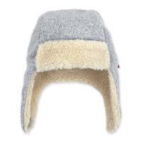 Furry Fleece Trapper Hat - Heather Gray