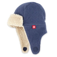 Furry Fleece Trapper Hat - Denim Navy