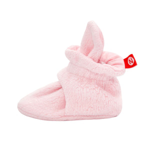 Cozie Fleece Baby Bootie - Baby Pink
