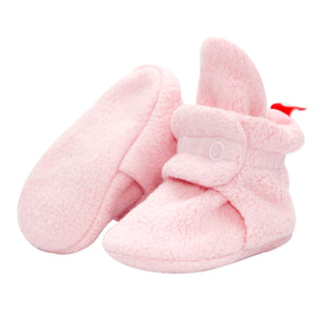 Cozie Fleece Baby Bootie - Baby Pink