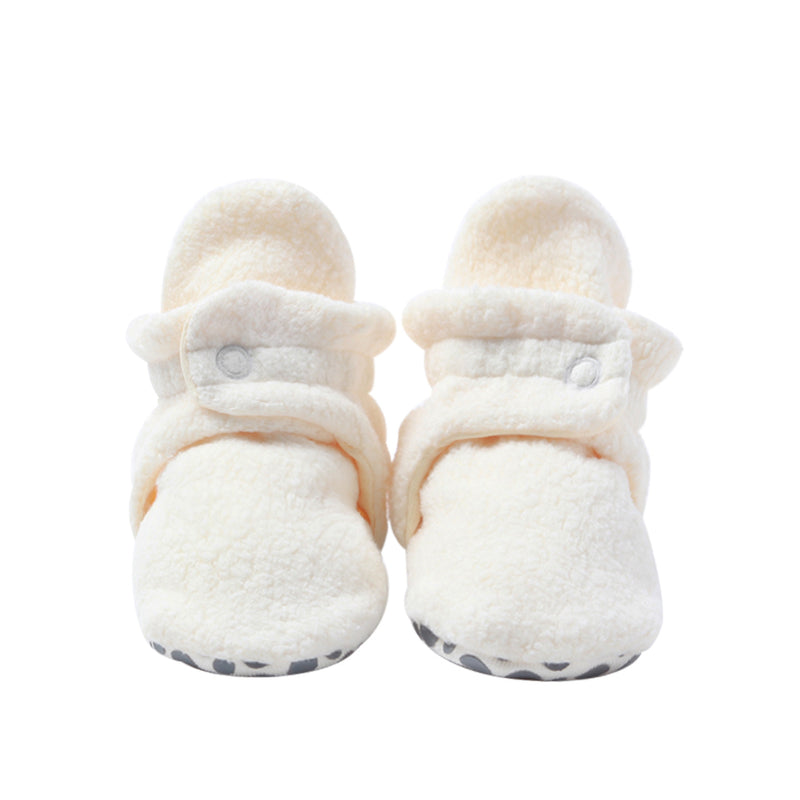 Cozie Gripper Baby Bootie - Cream
