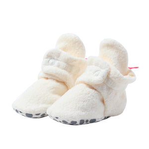 Cozie Gripper Baby Bootie - Cream