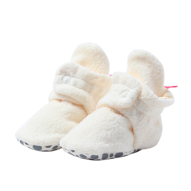 Cozie Gripper Baby Bootie - Cream