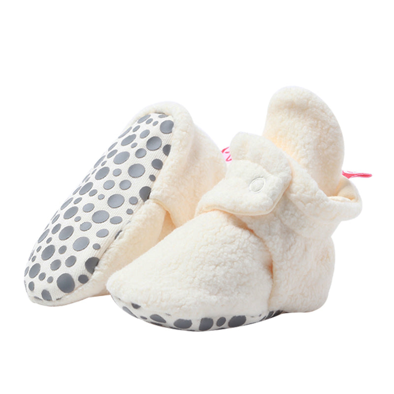 Cozie Gripper Baby Bootie - Cream