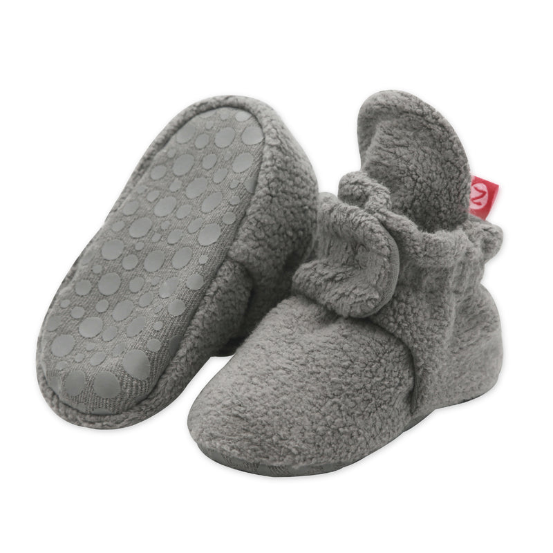 Cozie Gripper Baby Bootie - Gray