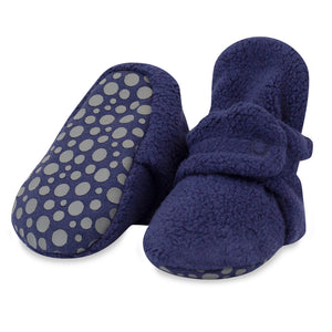 Cozie Fleece Gripper Baby Bootie - True Navy