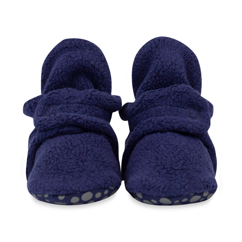 Cozie Fleece Gripper Baby Bootie - True Navy