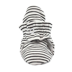 Pencil Stripe Organic Cotton Gripper Baby Bootie