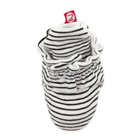Pencil Stripe Organic Cotton Gripper Baby Bootie