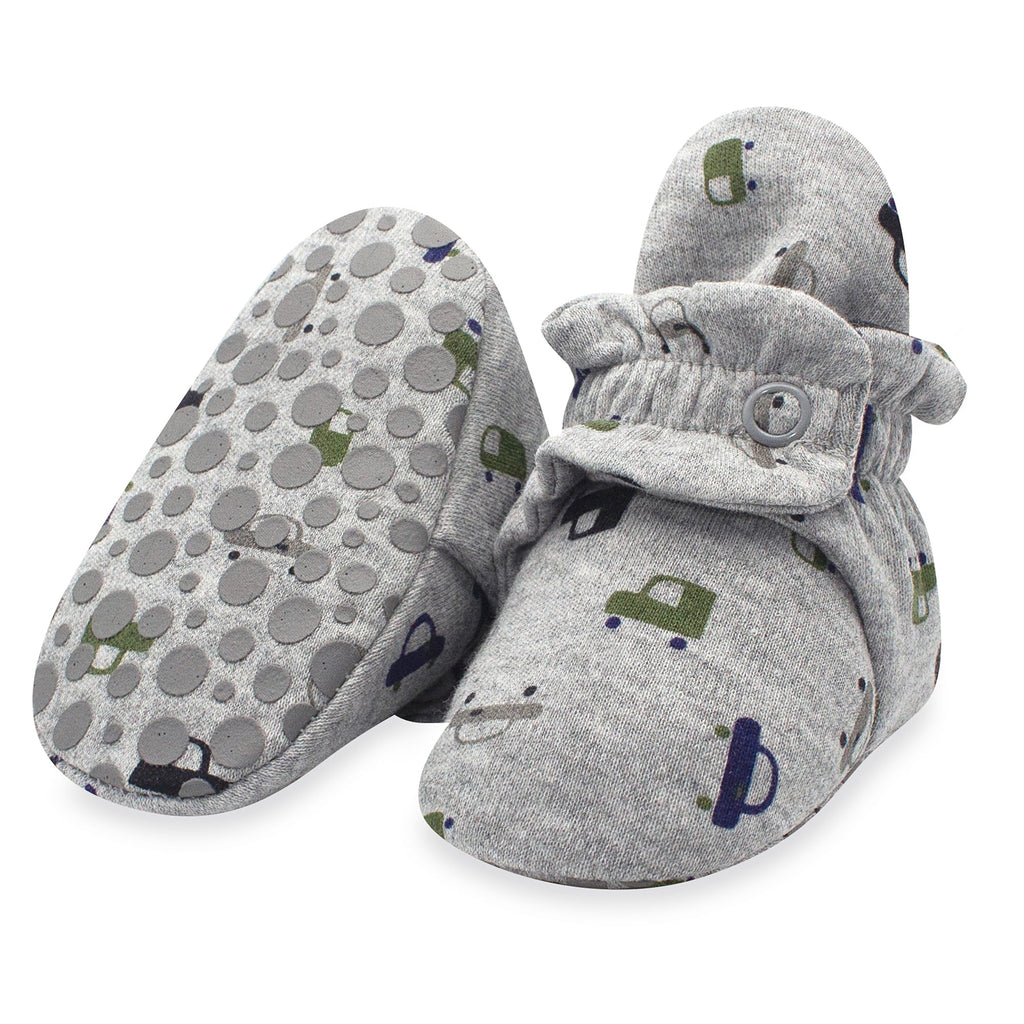 Zutano baby Bootie City Cars Organic Cotton Gripper Baby Bootie