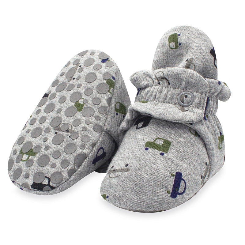 Zutano baby Bootie City Cars Organic Cotton Gripper Baby Bootie