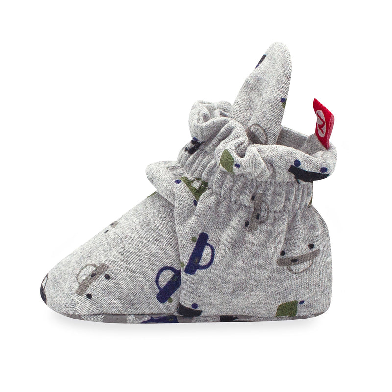 Zutano baby Bootie City Cars Organic Cotton Gripper Baby Bootie