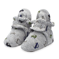 Zutano baby Bootie City Cars Organic Cotton Gripper Baby Bootie