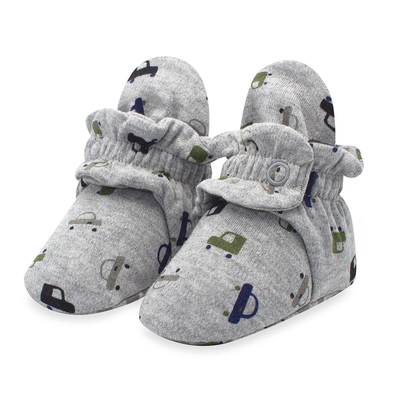 Zutano baby Bootie City Cars Organic Cotton Gripper Baby Bootie