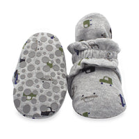 Zutano baby Bootie City Cars Organic Cotton Gripper Baby Bootie