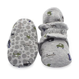 Zutano baby Bootie City Cars Organic Cotton Gripper Baby Bootie