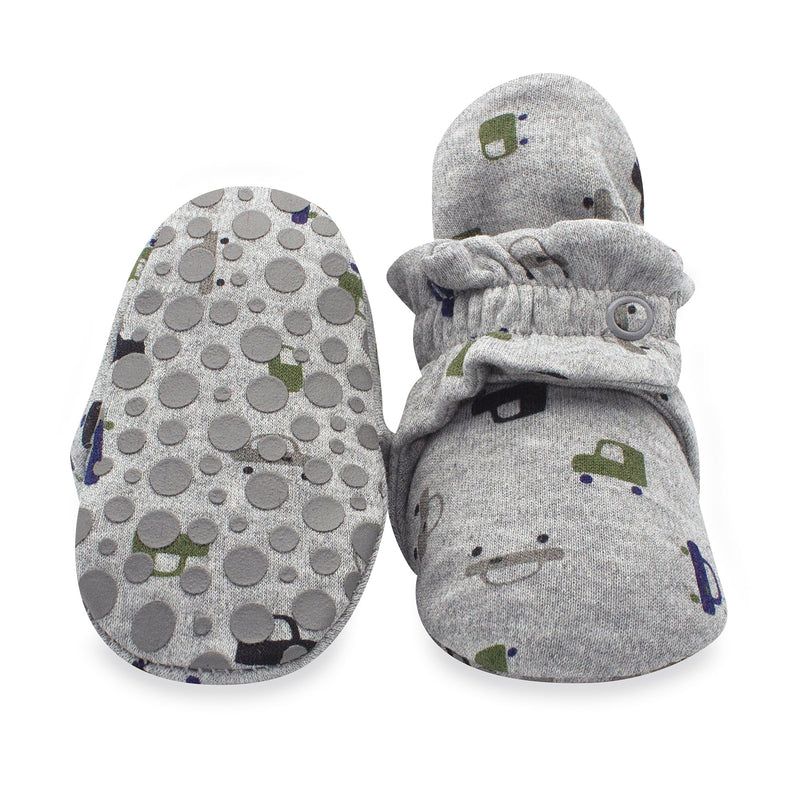 Zutano baby Bootie City Cars Organic Cotton Gripper Baby Bootie