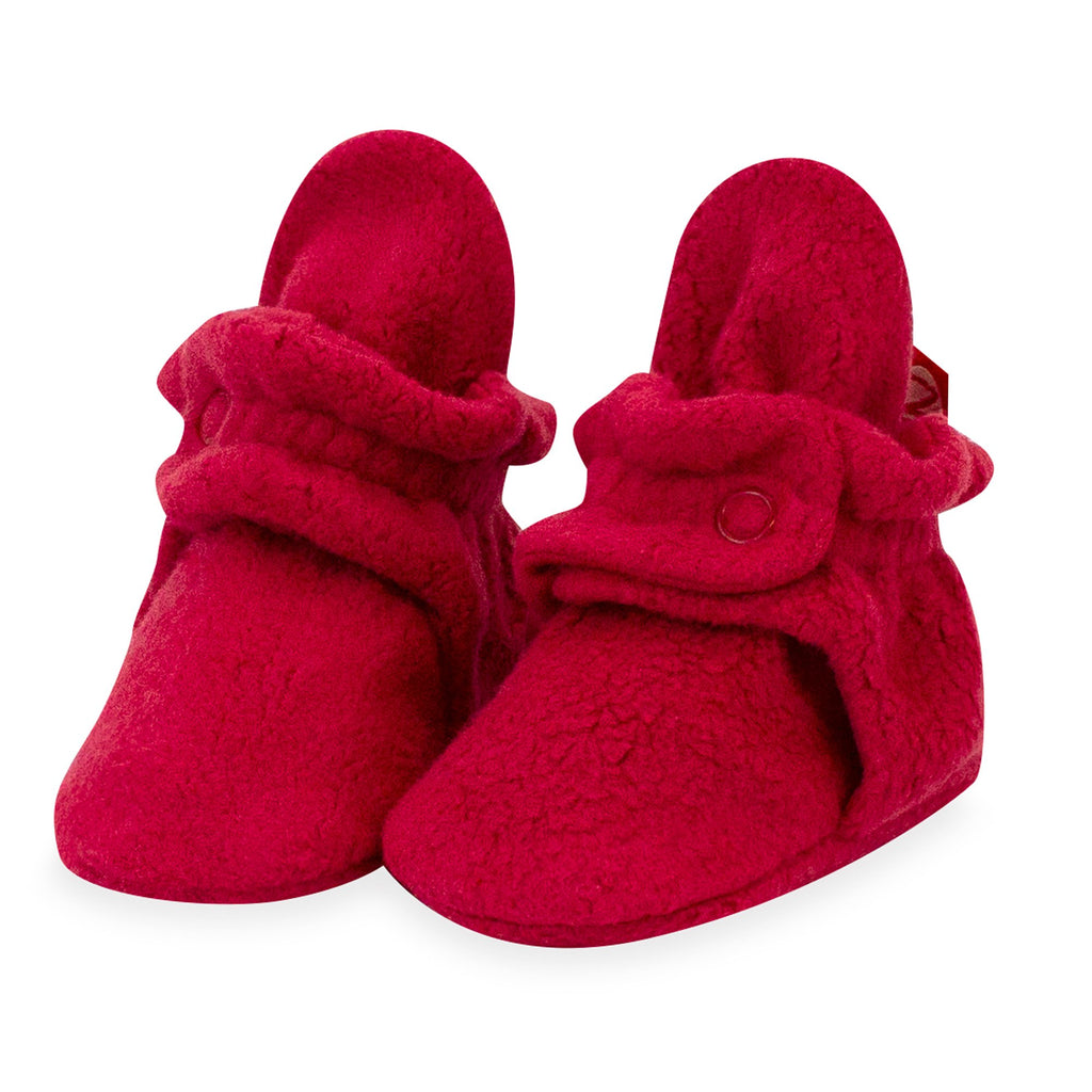 Zutano baby Bootie Cozie Fleece Baby Bootie - Cranberry