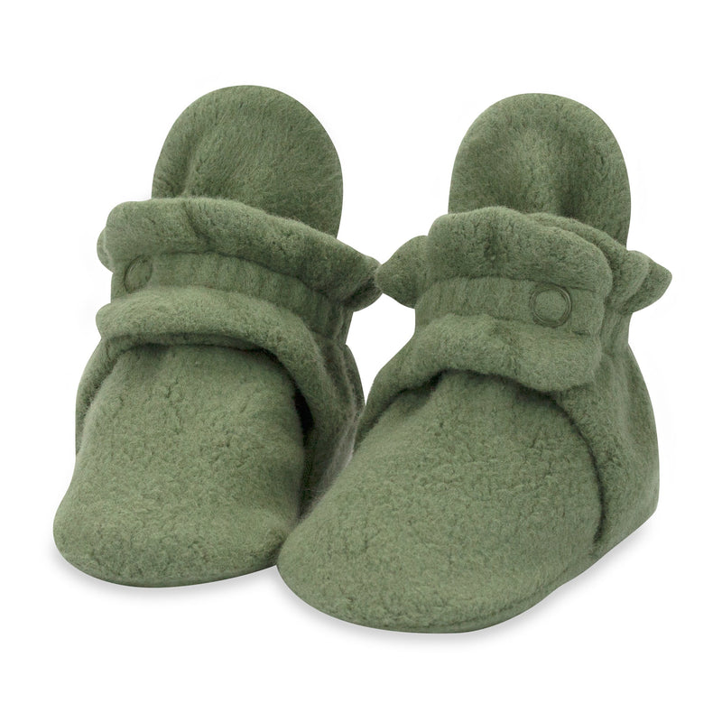 Zutano baby Bootie Cozie Fleece Baby Bootie - Olive
