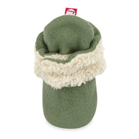 Zutano baby Bootie Cozie Furry Gripper Baby Bootie - Olive