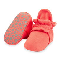 Zutano baby Bootie Organic Cotton Gripper Baby Bootie - Coral