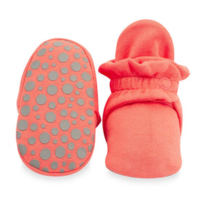 Zutano baby Bootie Organic Cotton Gripper Baby Bootie - Coral