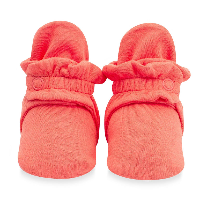 Zutano baby Bootie Organic Cotton Gripper Baby Bootie - Coral