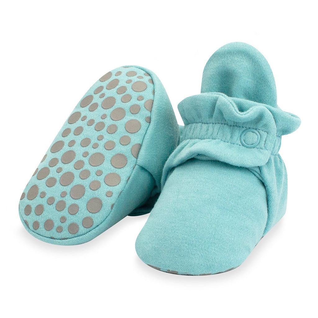 Zutano baby Bootie Organic Cotton Gripper Baby Bootie - Ocean