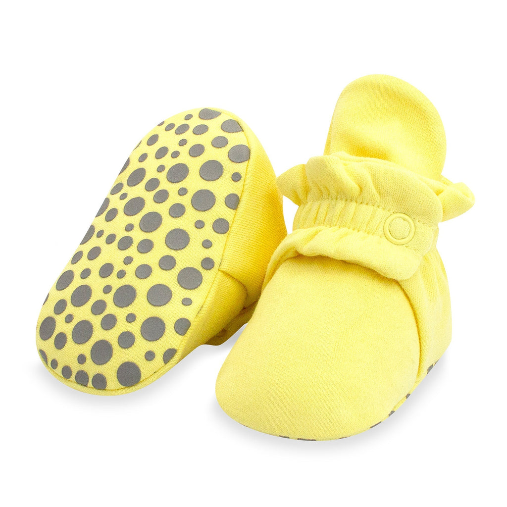 Zutano baby Bootie Organic Cotton Gripper Baby Bootie - Popcorn