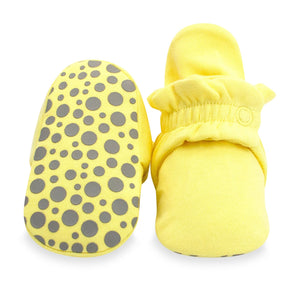 Zutano baby Bootie Organic Cotton Gripper Baby Bootie - Popcorn