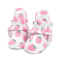 Zutano baby Bootie Strawberries Organic Cotton Gripper Baby Bootie
